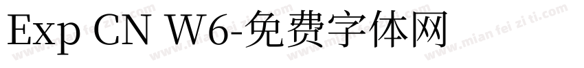 Exp CN W6字体转换